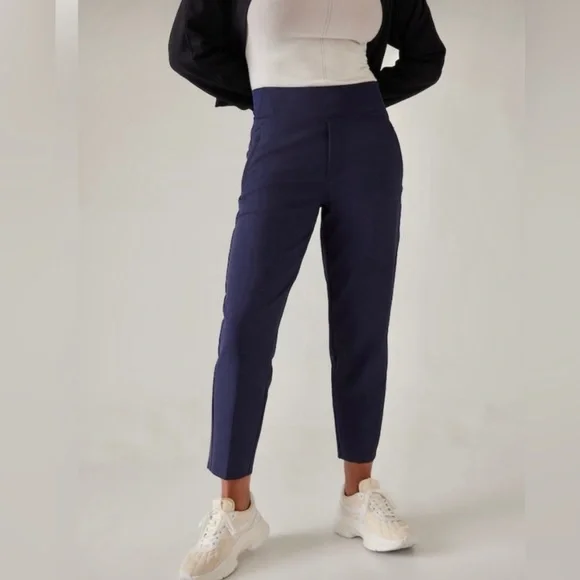 Athleta Deep Blue Ankle Pants - Picture 1 of 7